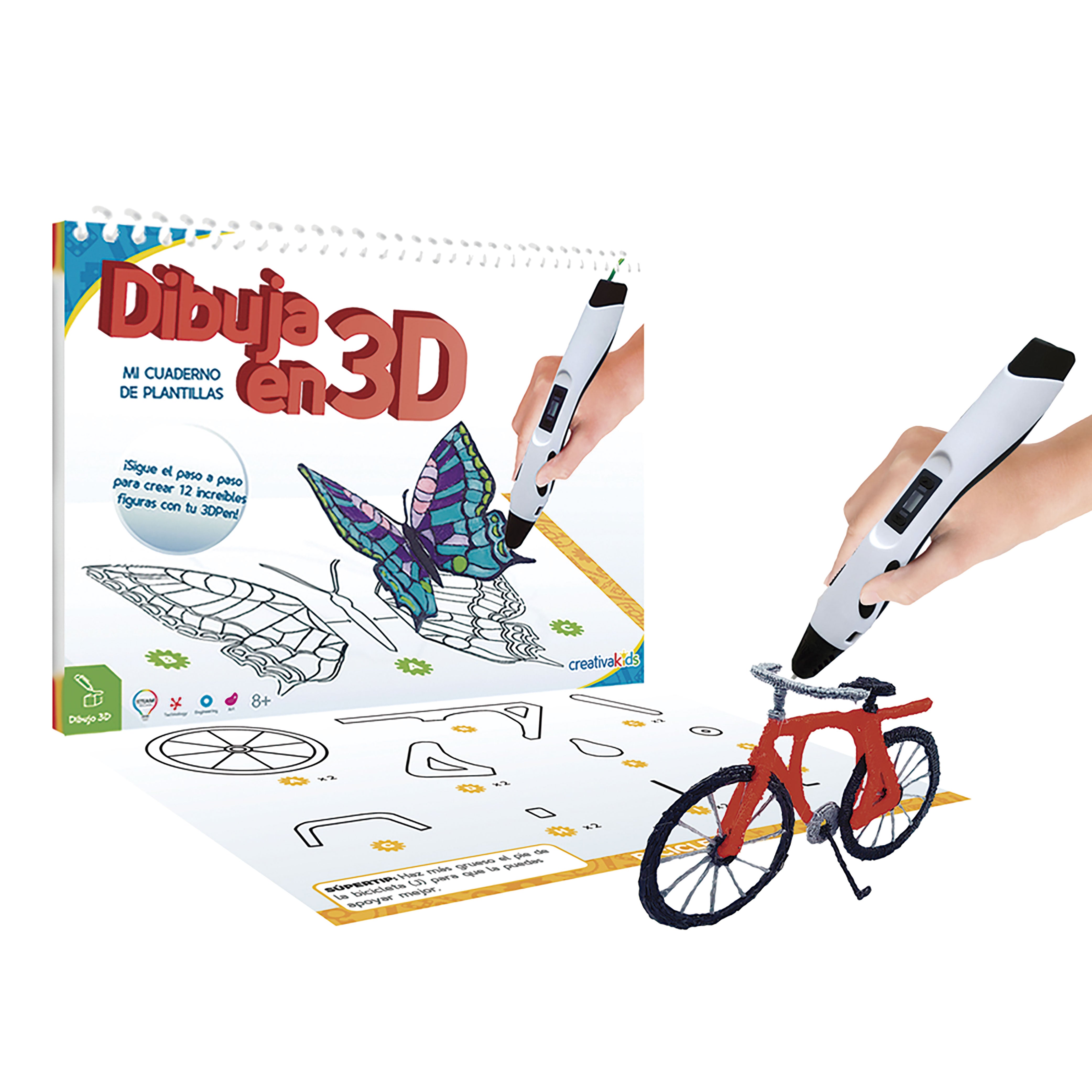 Dibuja en 3D Mi Cuaderno de plantillas