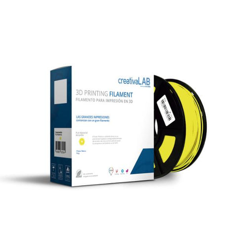 Filamento CreativaLab 3.00mm PLA 1 kg Amarillo