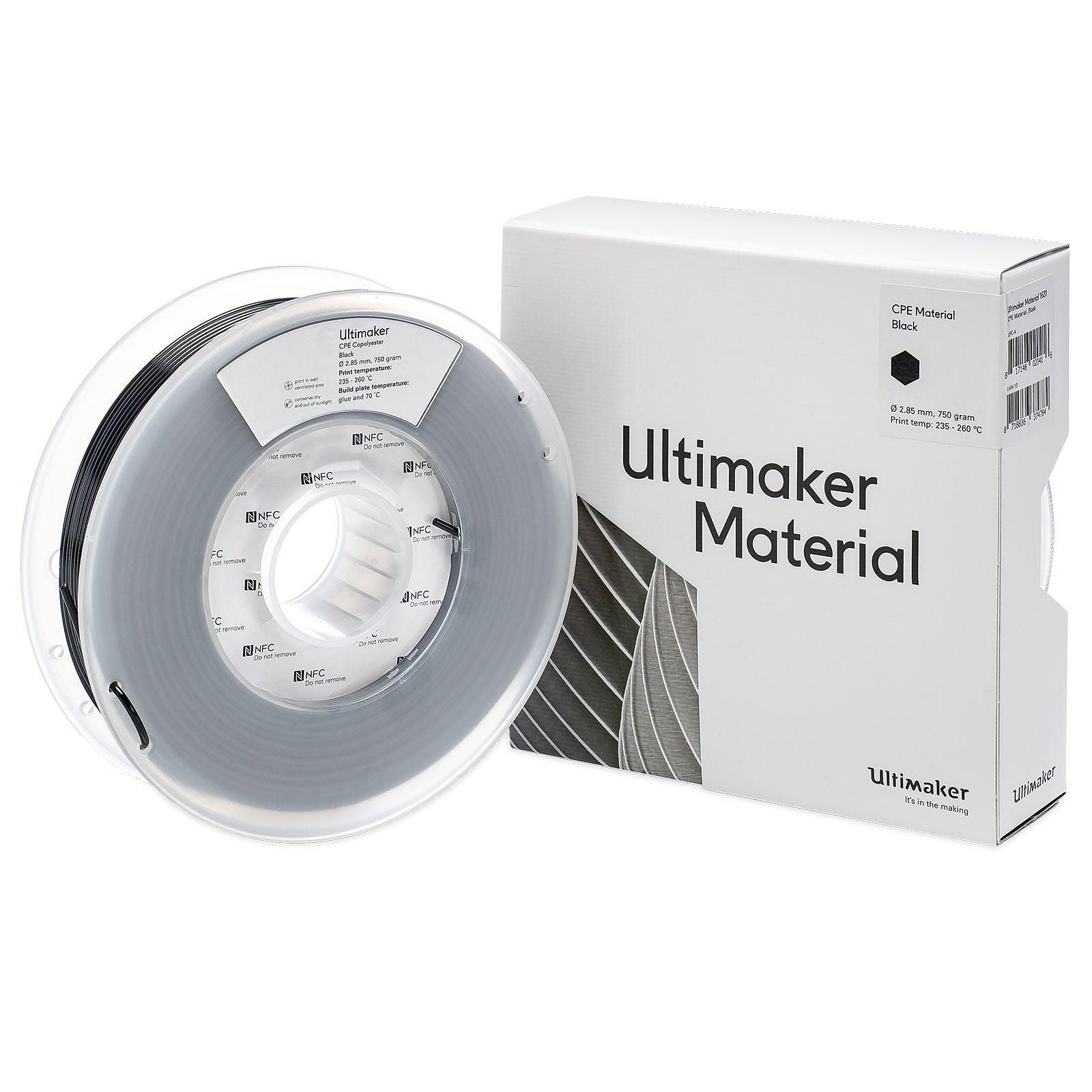 Filamento Ultimaker CPE Negro 750GR / 2.85mm