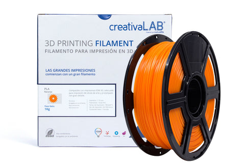 Filamento CreativaLab 1.75mm PLA 1 kg Naranja