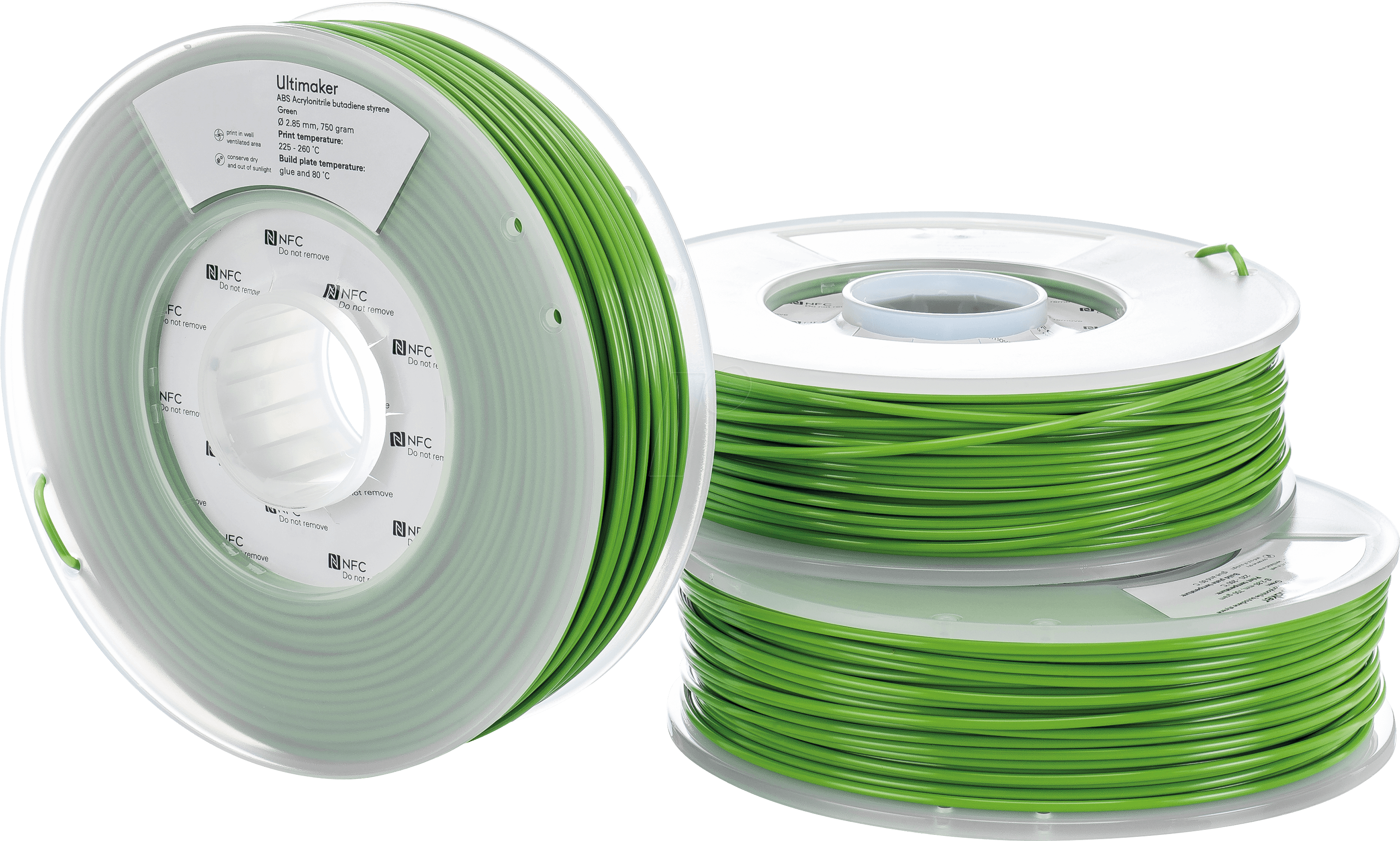 Filamento Ultimaker ABS M2560 Verde 750GR/2.85mm