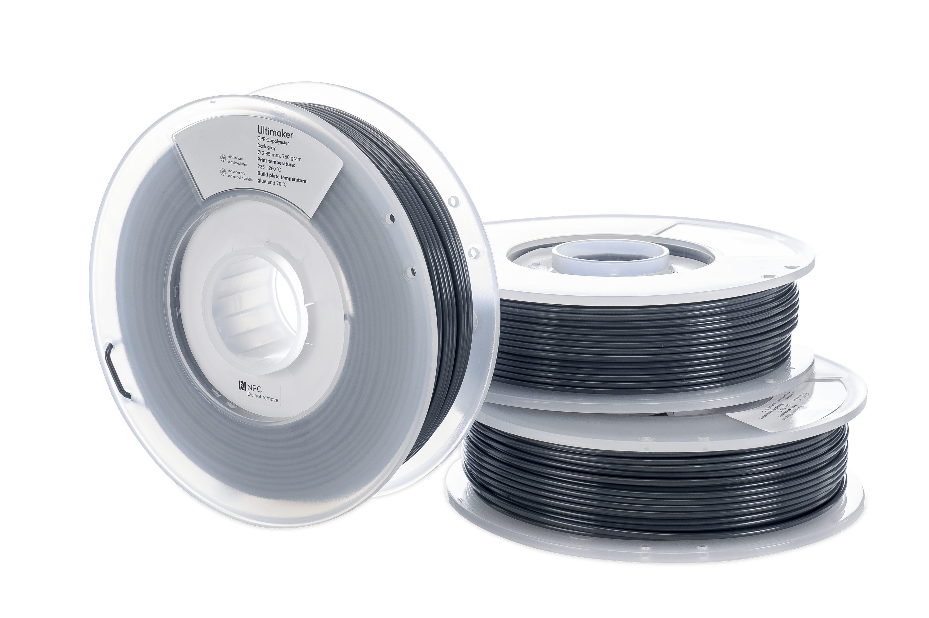 Filamento Ultimaker CPE Dark Gray - CPE Gris Oscuro 750GR /2.85mm