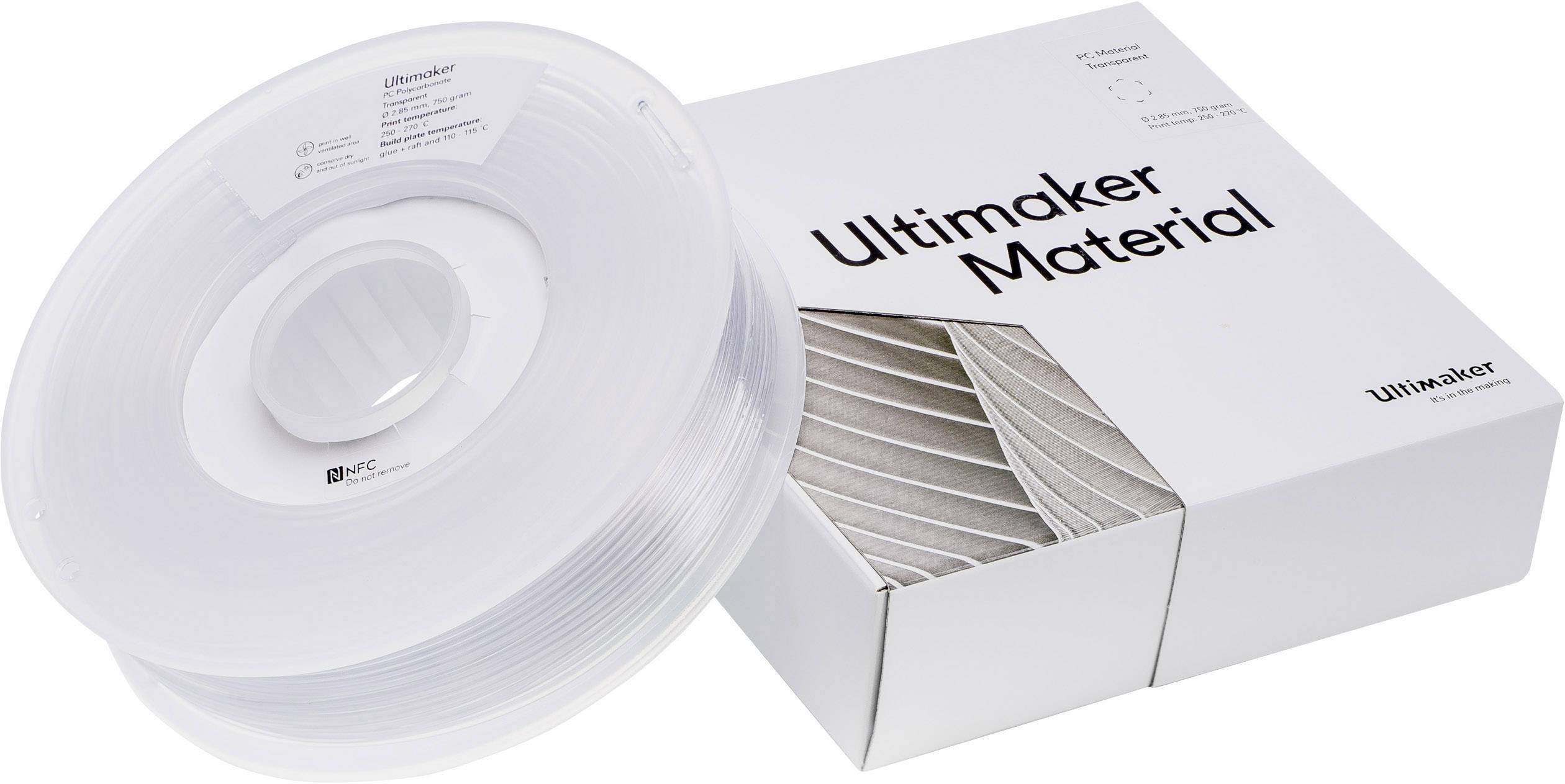 Filamento Ultimaker PCA Transparente 750GR / 2.85mm