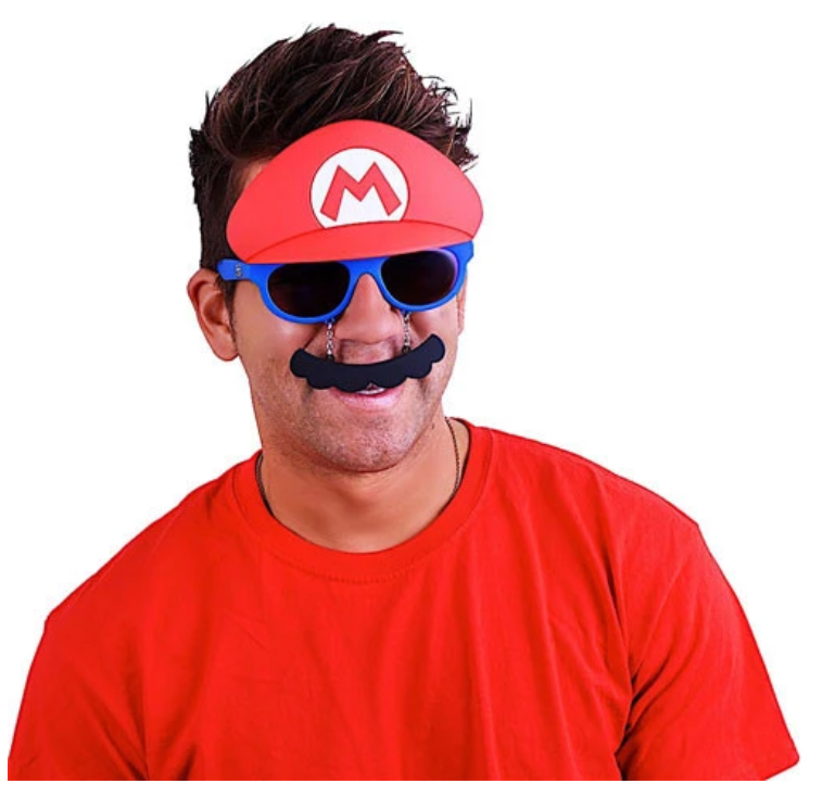 Lentes Disfraz Mario Bros Nintendo Marca Sun-staches
