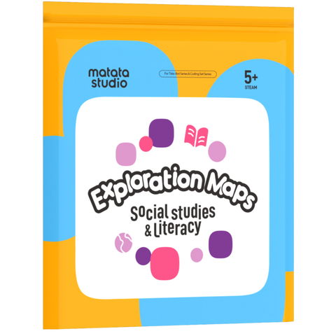 Exploration Maps Social Studies & Literacy for Tale-Bot Series & Coding Set Series