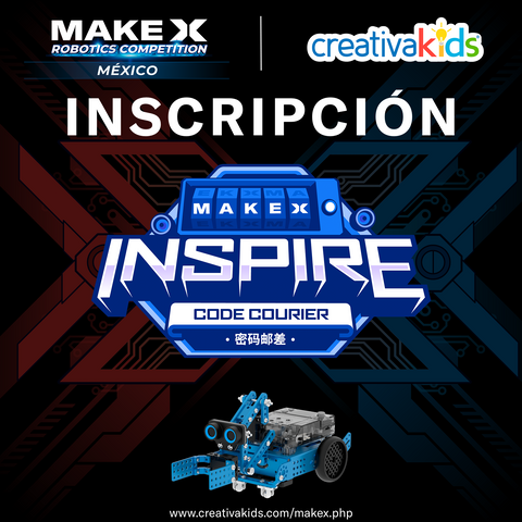 2026 MakeX Inscripción Inspire Code Courier