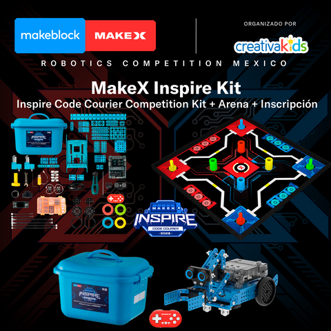 MakeX Inspire Kit (mBot2 + Code Courier + Controller + Arena + Inscripción)