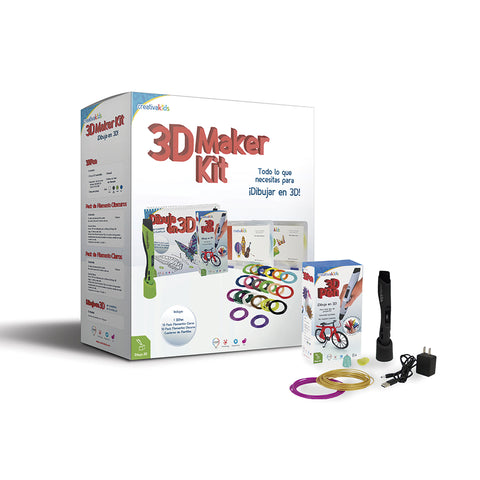 3D Maker Kit Negro - Kit de dibujo 3D