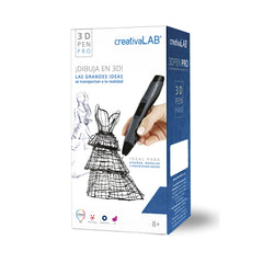3D Pen Pro CreativaLab - Negro _ Plumas de Dibujo 3D 