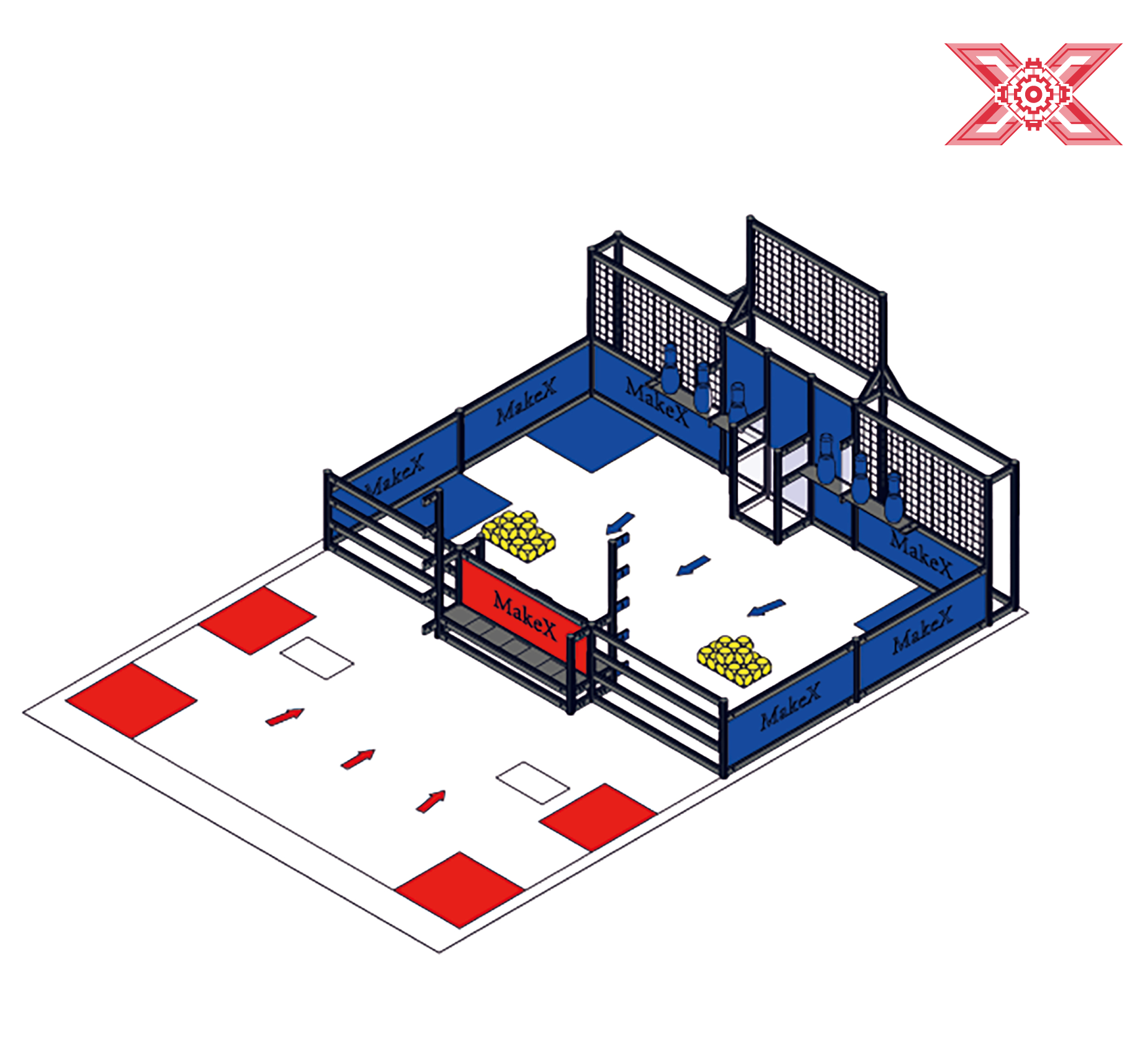 2020 MakeX Challenge Intelligent Innovator Practice Arena - Kits de Arena