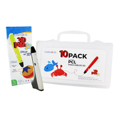 Promo 3D Pen  Jr Blanco + 10 Pack