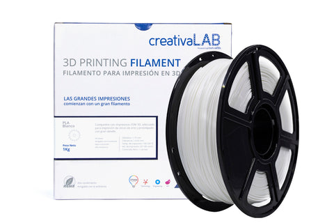 Filamento CreativaLab 1.75mm PLA 1 kg Blanco