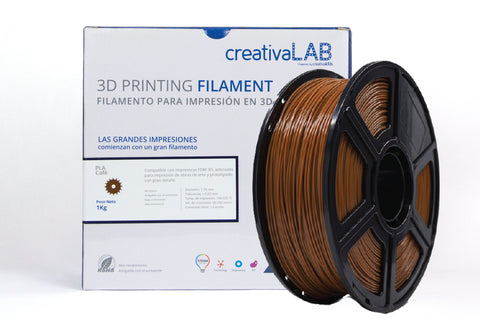 Filamento CreativaLab 1.75mm PLA 1 kg Café