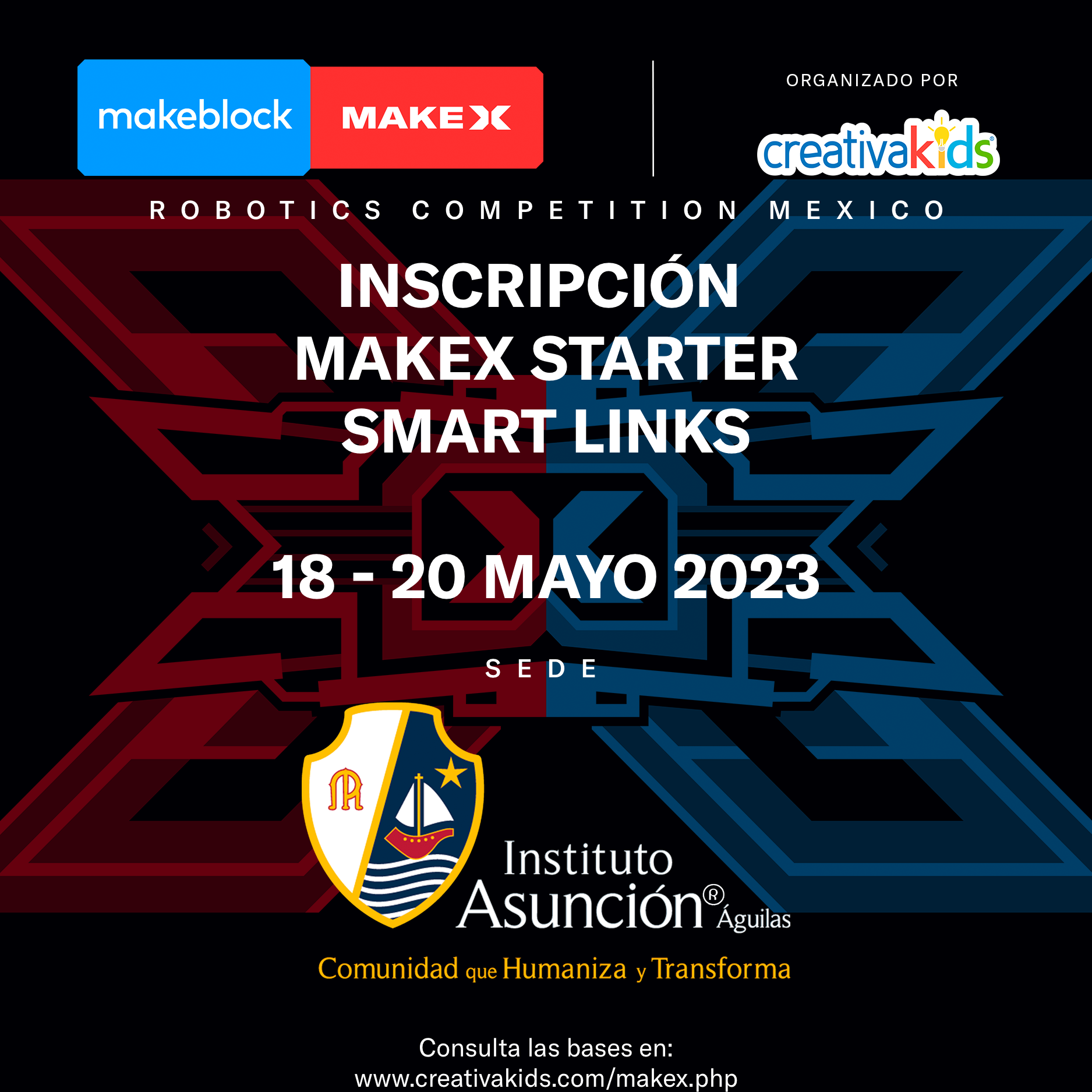 MakeX Starter Smart Links Add-On Pack (Si tienes tu mBot V1.1) Incluye Inscripción